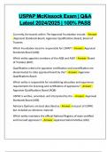 USPAP McKissock Exam &vert; Q&A Latest 2024&sol;2025 &vert; 100&percnt; PASS