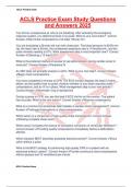 ACLS Practice Exam Study Questions and Answers 2025