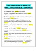promulgated contracts quizzes &vert; Q&A Latest 2024&sol;2025 &vert; 100&percnt; PASS