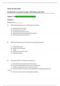 TEST BANK FOR Fundamental Accounting Principles&comma; 25th Edition&comma; John Wild 100&percnt; VERIFIED &vert;&vert;COMPLETE GUIDE