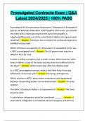 Promulgated Contracts Exam &vert; Q&A Latest 2024&sol;2025 &vert; 100&percnt; PASS