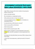 promulgated contracts final exam &vert; Q&A Latest 2024&sol;2025 &vert; 100&percnt; PASS