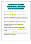 ZENDESK ADMIN BUNDLED EXAMS&colon;&colon;&colon;&colon; Q&A LATEST 2024&sol;2025