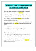 CMMB 403 final exam &vert; Q&A Latest 2024&sol;2025 &vert; 100&percnt; PASS