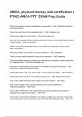AMCA&comma; physical therapy aide certification &lpar; PTAC&rpar; AMCA PTT  EXAM Prep Guide
