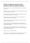 NE-BC Certification Review Exam Questions With Complete Solutions&period;