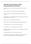 NEA BC Exam Questions With Guaranteed Pass Solutions&period;