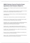 NEBC Review Course Practice Exam Questions And Answers Rated A&plus;&period;
