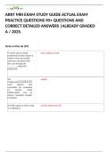 ARRT MRI EXAM STUDY GUIDE ACTUAL EXAM PRACTICE QUESTIONS 90&plus; QUESTIONS AND CORRECT DETAILED ANSWERS &vert;ALREADY GRADED A &sol; 2025&period; 