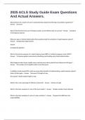 2025 ACLS Study Guide Exam Questions And Actual Answers&period;