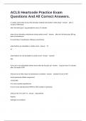 ACLS Heartcode Practice Exam Questions And All Correct Answers&period;