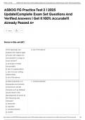 ASBOG FG Practice Test 2 &vert; 2025 Update&vert;Complete Exam Set Questions And Verified Answers &vert; Get It 100&percnt; Accurate&excl;&excl;&vert; Already Passed A&plus;
