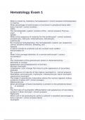 Hematology Exam  with correct answers Graded A&plus; 2025