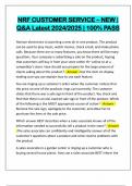 NRF CUSTOMER SERVICE &ndash; NEW &vert; Q&A Latest 2024&sol;2025 &vert; 100&percnt; PASS