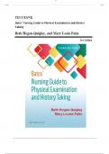 TEST BANK For Bates' Nursing Guide to Physical Examination and History Taking&comma; 3rd Edition By Beth Hogan-Quigley&semi; Mary Louis Palm&comma; Verified Chapters 1 - 24&comma; Complete Newest Version
