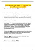 NUR612 Exam Study Guide 2 &lpar;&rpar; Questions and Correct Answers&vert; Latest 2025