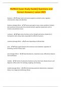 NUR612 Exam Study Guide&lpar;&rpar; Questions and Correct Answers&vert; Latest 2025