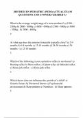 2025 HESI RN PEDIATRIC &lpar;PEDS&rpar; ACTUAL EXAM QUESTIONS AND ANSWERS GRADED A&plus;