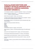 Kettering EXAM QUESTIONS AND CORRECT DETAILED ANSWERS WITH RATIONALES &lpar;VERIFIED ANSWERS&rpar; &vert;ALREADY GRADED A&plus;
