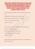 IHI QI 101&comma; IHI QI 102&comma; QI 103&colon; Testing and  Measuring Changes with PDSA Cycles &colon;O&comma;  QI 104&comma; NUR 455 IHI QI 105&colon; Leading  Quality Improvement Questions And  Answers 100&percnt; Correct