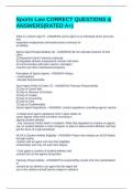 Sports Law CORRECT QUESTIONS & ANSWERS&lpar;RATED A&plus;&rpar;