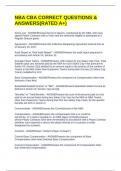 NBA CBA CORRECT QUESTIONS & ANSWERS&lpar;RATED A&plus;&rpar;