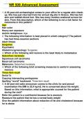 Exam &lpar;elaborations&rpar; NR-509 Advanced Physical Assessment 