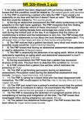 Exam &lpar;elaborations&rpar; NR509 Advanced Physical Assessment &lpar;NR509&rpar; 