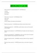 Biology GCSE
