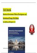 Test bank for american government polit&period;&period;&period;change 12th Edition by Cal Jillson