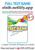 TEST BANK BUSINESS ANALYTICS 2nd EDITION James R&period; Evans 2024 &vert;&vert; All Chapters A&plus;
