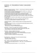 NYSTCE -211 TEACHERS OF EARLY CHILDHOOD &lpar;PART I&rpar; 
