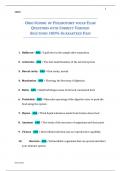 OHIO SCHOOL OF PHLEBOTOMY VOCAB EXAM QUESTIONS WITH CORRECT VERIFIED SOLUTIONS 100&percnt; GUARANTEED PASS