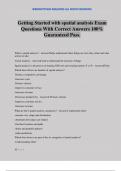 Getting Started with spatial analysis Exam Questions With Correct Answers 100&percnt; Guaranteed Pass&period;
