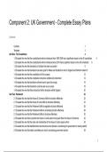 COMPLETE Essay plans for Edexcel Politics Paper 2