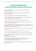 EOPA ENTREPRENEURSHIP  STUDY SET QUESTIONS & ANSWERS&comma; 100&percnt; ACCURATE&period;