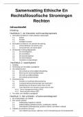 Samenvatting Ethische en Rechtsfilosofische Stromingen