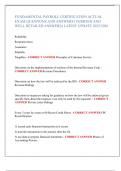 FUNDAMENTAL PAYROLL CERTIFICATION ACTUAL  EXAM QUESTIONS AND ANSWERS &lpar;VERIFIED AND  WELL DETAILED ANSWERS&rpar; LATEST UPDATE 2025&sol;2026