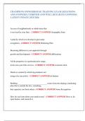 CHAMPIONS POWERHOUSE TRAINING EXAM QUESTIONS  AND ANSWERS &lpar;VERIFIED AND WELL DETAILED ANSWERS&rpar;  LATEST UPDATE 2025&sol;2026
