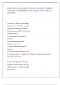 CHPC EXAM QUESTIONS AND ANSWERS &lpar;VERIFIED  AND WELL DETAILED ANSWERS&rpar; LATEST UPDATE  2025&sol;2026