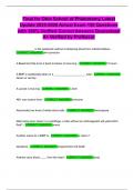 Final for Ohio School of Phlebotomy Latest Update 2025-2026 Actual Exam 150 Questions with 100&percnt; Verified Correct Answers Guaranteed A&plus; Verified by Professor
