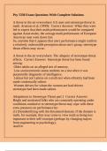 Psy 5330 Exam Questions With Complete Solutions