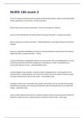 NURS 155 exam 2&period; 135 Questions and answers 