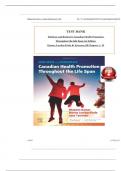 TEST BANK For Edelman and Kudzma's Canadian Health Promotion Throughout the Life Span&comma; 1st Edition by Dames&comma; Luctkar-Flude & Tyerman&comma; Verified Chapters 1 - 25&comma; Complete Newest Version