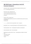 NR 293 Exam 1 Questions And All Correct Answers&period;