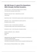 NR 293 Exam 2 Latest Pre Questions With Already Verified Answers&period;