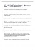 NR 293 Final Review Exam 1 Questions With All Correct Answers&period;