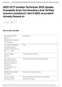 2025 NCTI Installer Technician 2025 Update &vert;Complete Exam Set Questions And Verified Answers &lpar;solutions&rpar; &vert; Get It 100&percnt; Accurate&excl;&excl;&vert; Already Passed A&plus;
