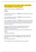 ADULT HEALTH NR 325 FINAL EXAM 1 QUESTIONS  AND ANSWERS &lpar; Verified Answers&rpar;