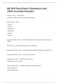 NR 293 Prep Exam 2 Questions And 100&percnt; Accurate Answers&period;